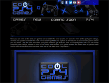 Tablet Screenshot of coolps4games.com